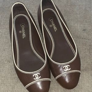 Chanel Brown Flats